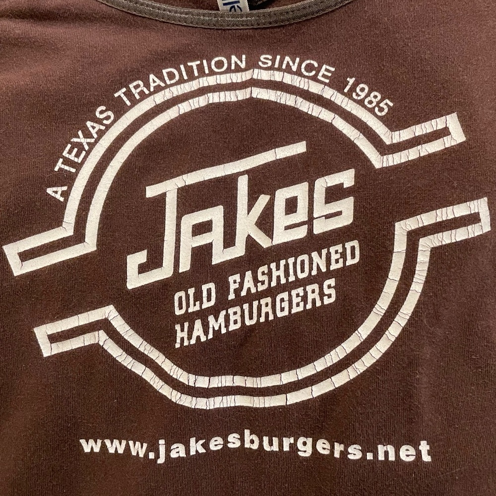 Stretchy novelty brown tank top
